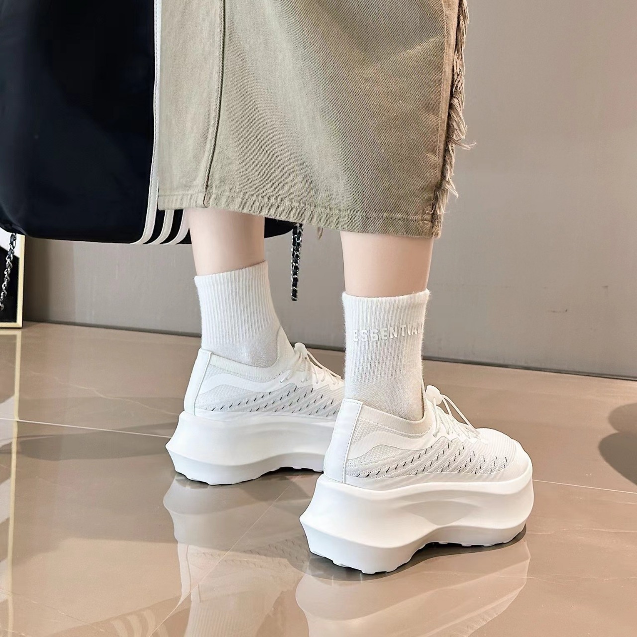 Thick-soled Mesh Dad Shoes Wom - Womens Heels recension och pris