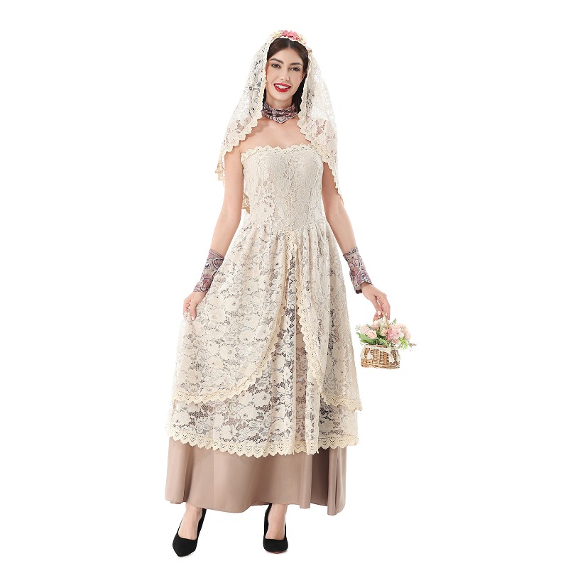 Women Vintage Lace Maxi Dress  - Wedding Dress recension och pris
