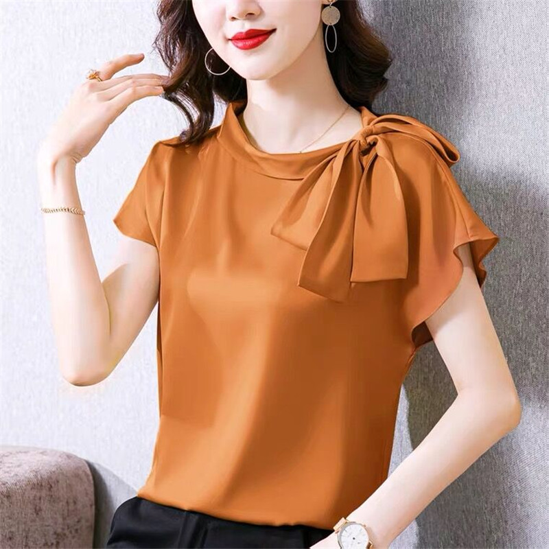 Office lady Ice silk Shirts Wo - Silk Blouse recension och pris