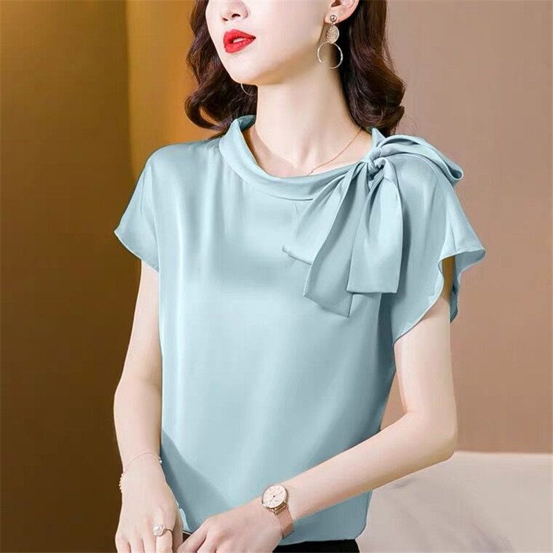 Office lady Ice silk Shirts Wo - Silk Blouse recension och pris