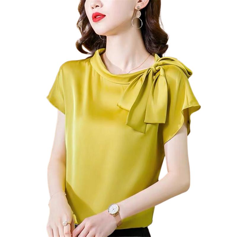 Office lady Ice silk Shirts Wo - Silk Blouse recension och pris