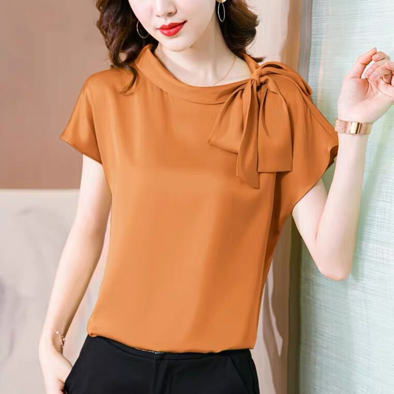 Office lady Ice silk Shirts Wo - Silk Blouse recension och pris