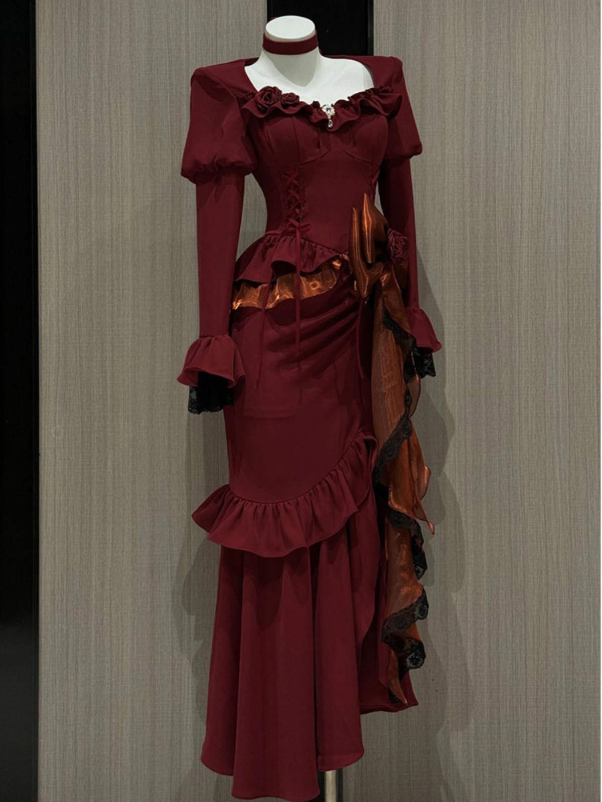 Spring Red Vintage Dress Women - Women'S Red Formal Wear recension och pris