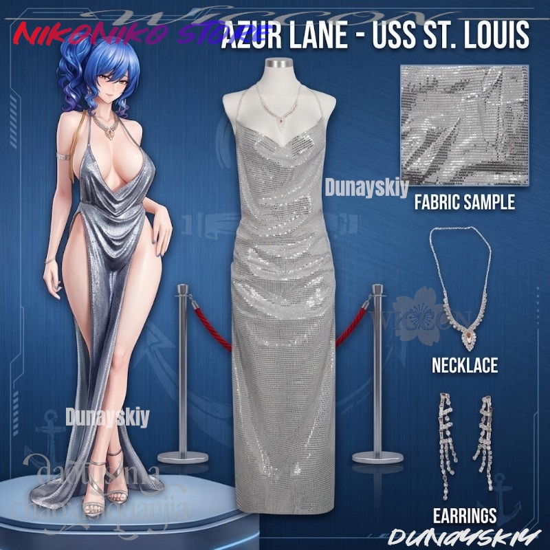 Anime Game Azur Lane Cosplay U - Evening Gown recension och pris