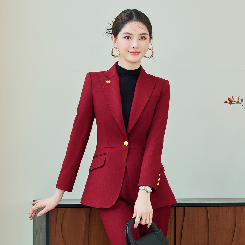 Red Suit Set for Women, Autumn - Women'S Red Formal Wear recension och pris
