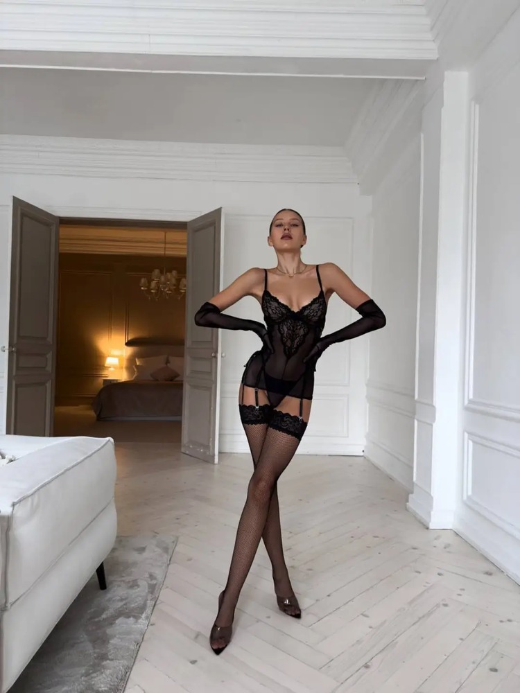 Women's Black Lace Babydoll Mi - Lace Dress recension och pris