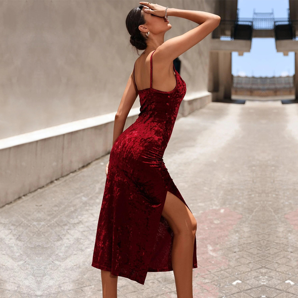 Women Autumn Winter Sexy Elega - Midi Dress recension och pris