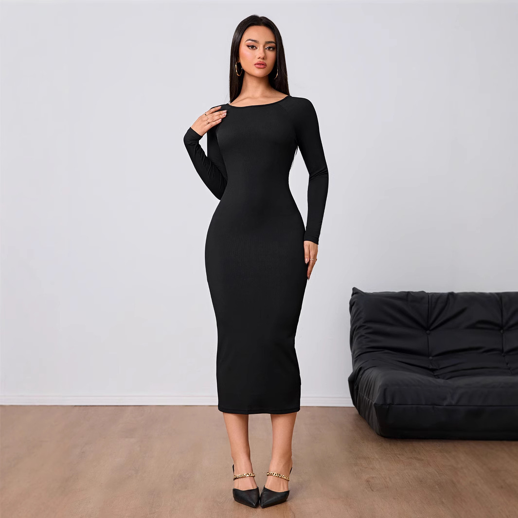 Women Fashion Simple Dress Spr - Midi Dress recension och pris