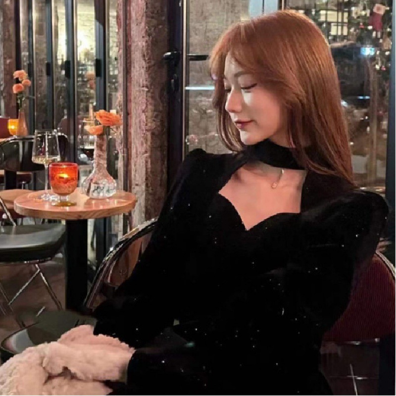 Fine Sparkling Velvet Dress Wo - Women'S Red Formal Wear recension och pris