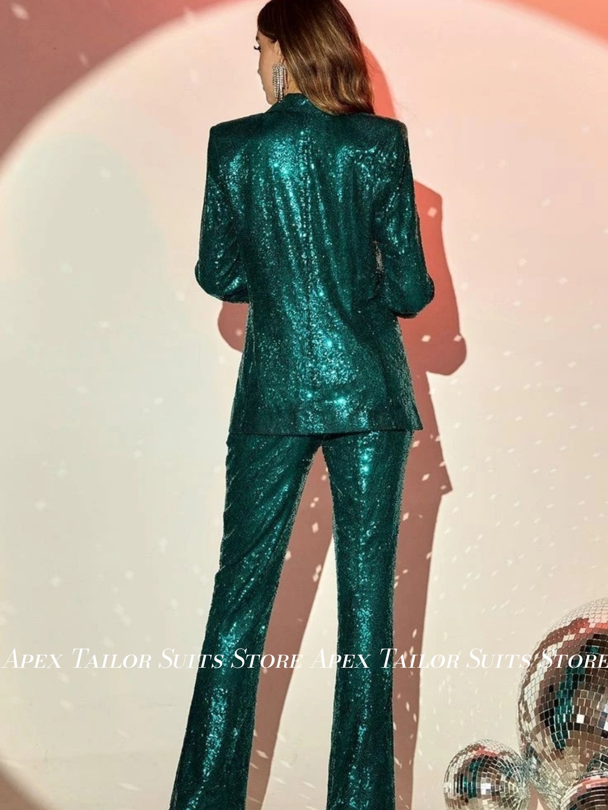 Fashion Women Suit Set Green G - Womens Blazer recension och pris